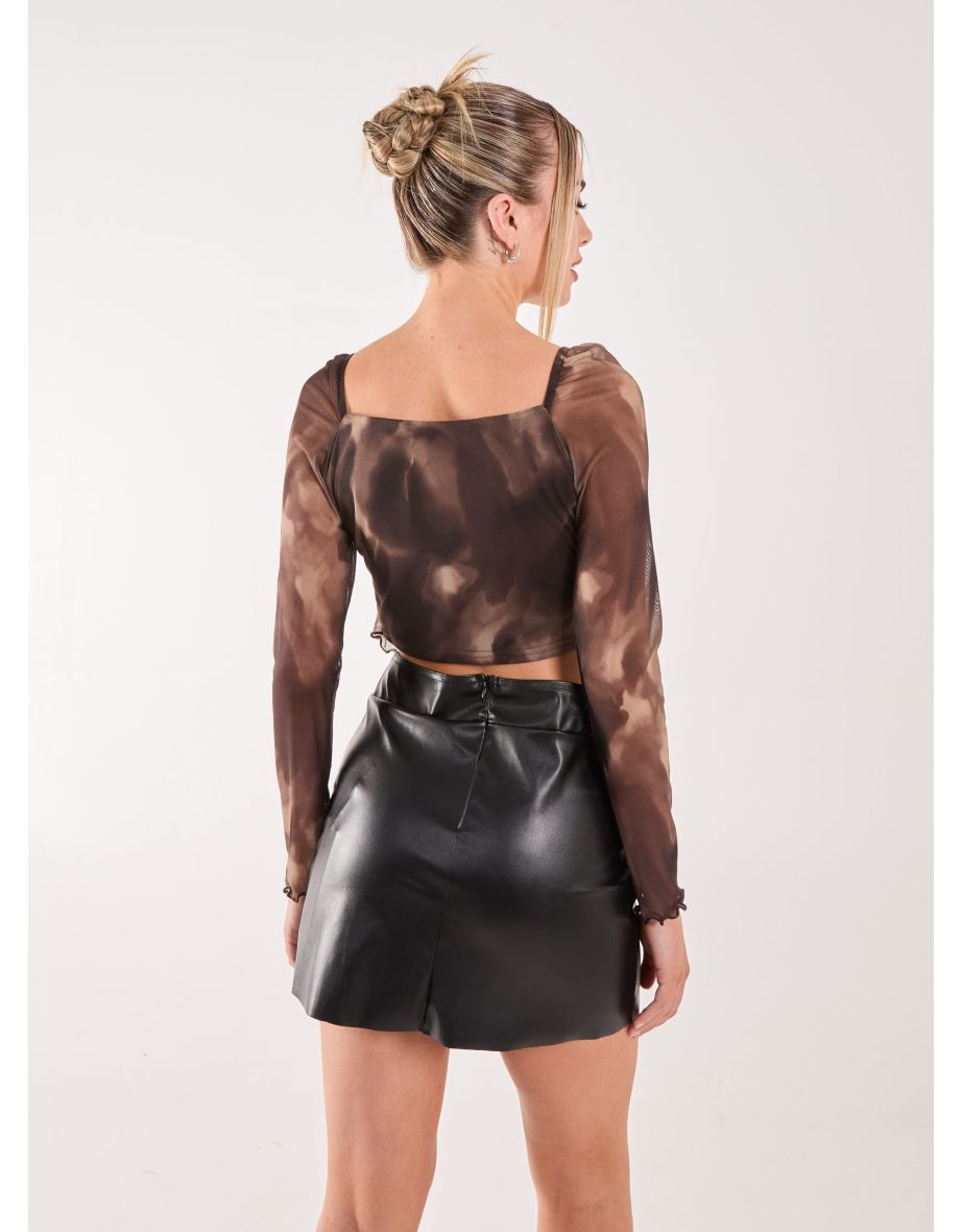 Smokey Butterfly Long Sleeve Top - 3