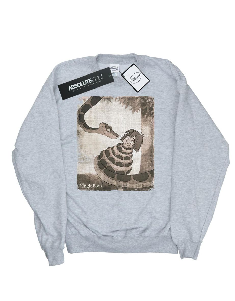 Disney Girls The Jungle Book Hypnosis Sweatshirt - Sports Grey