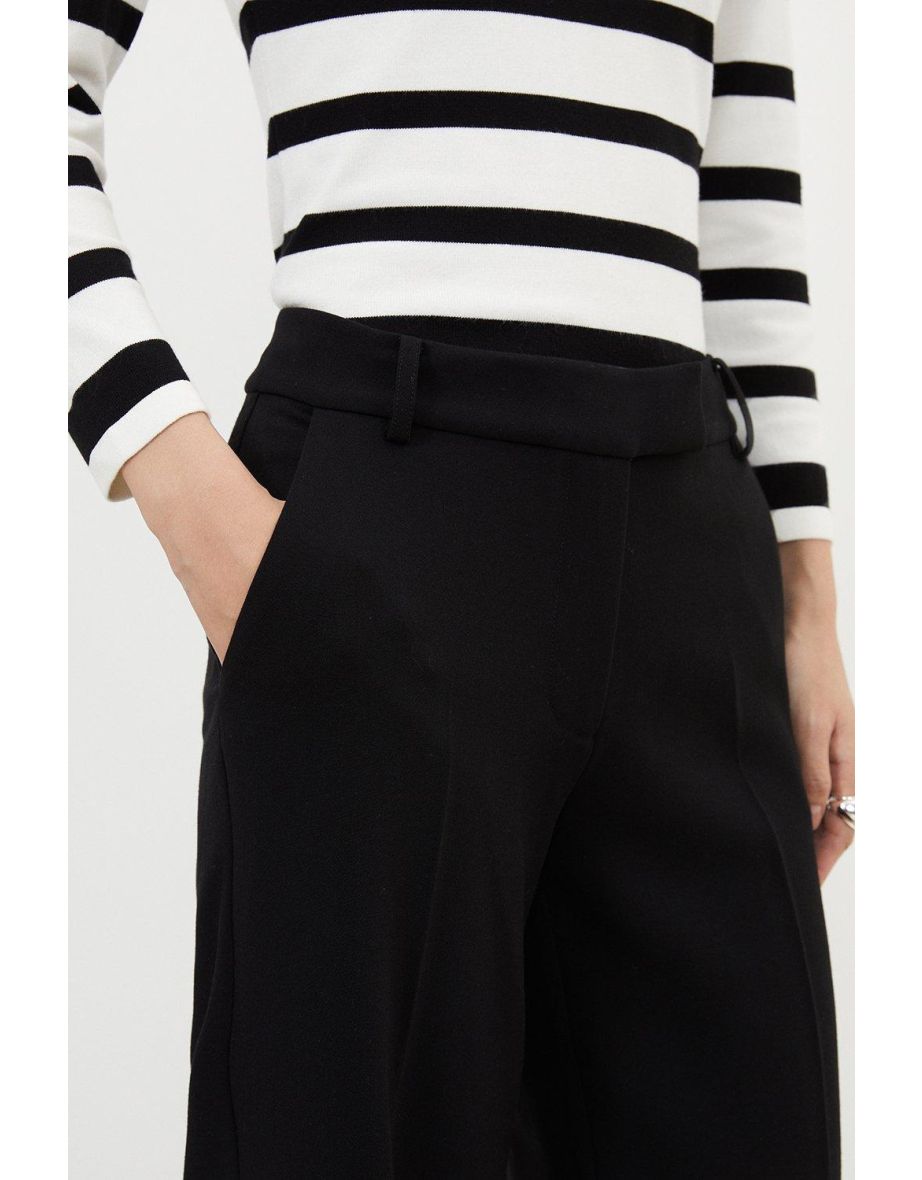Petite Tailored Straight Leg Trousers - 2