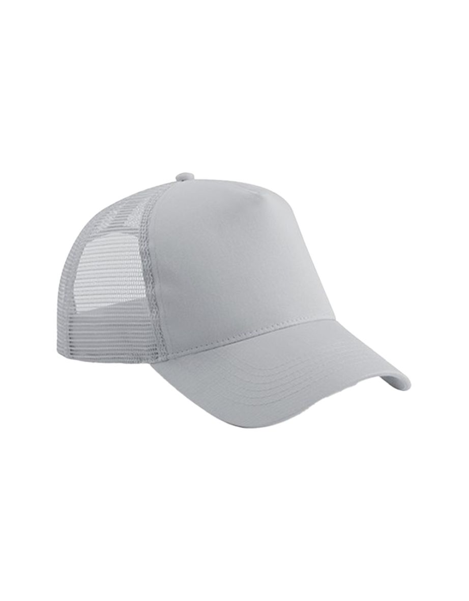 Beechfield Childrens/Kids Snapback Trucker Cap - Light Grey