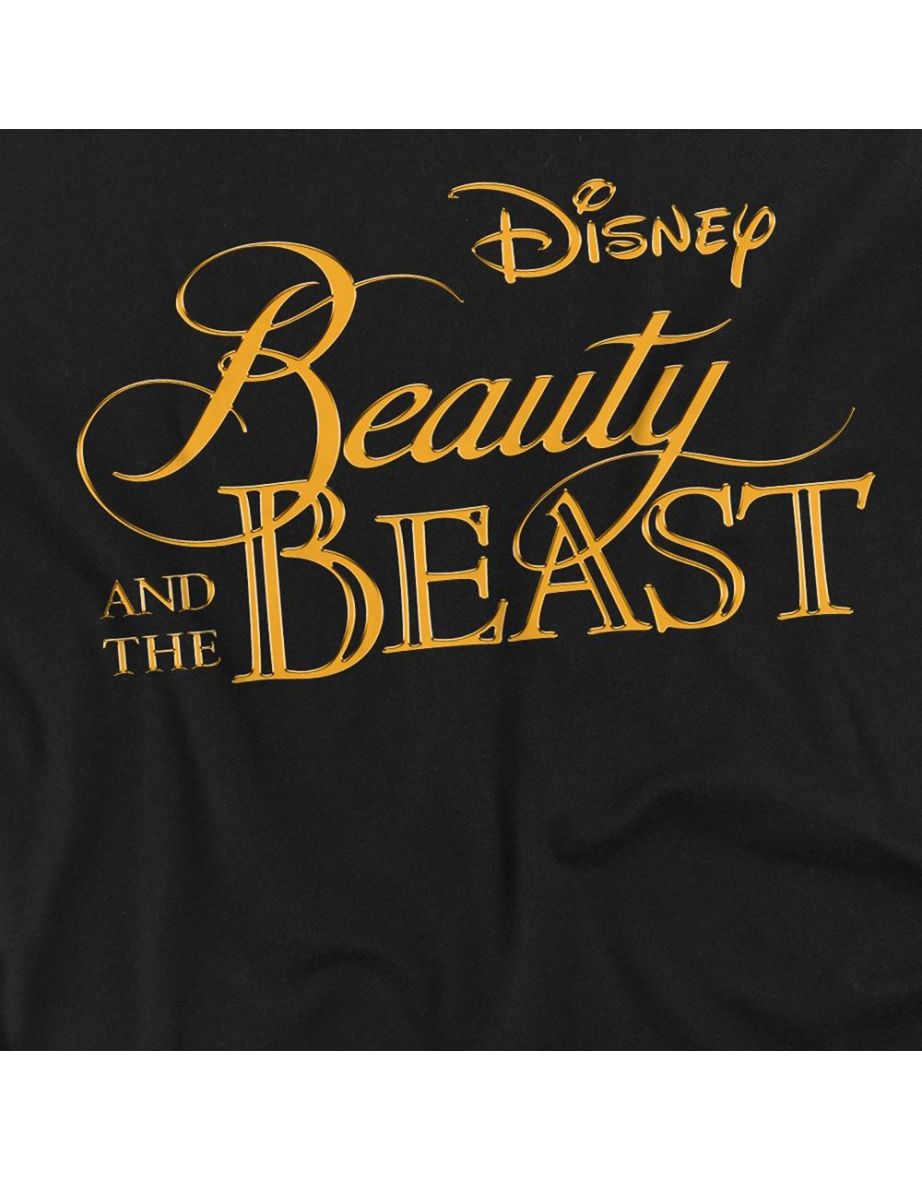 Beauty And The Beast  Adult Logo T-Shirt - Black - 2