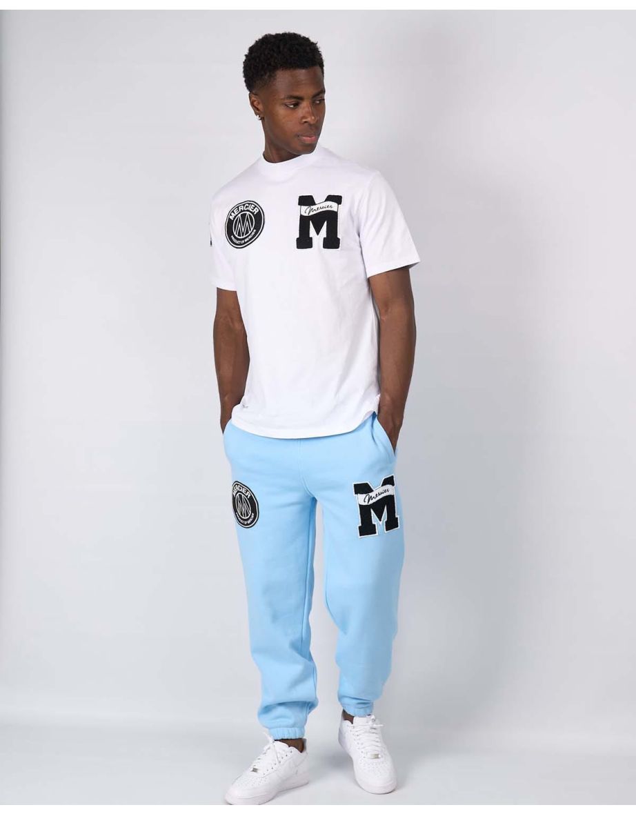 Men's Mercier Hybrid Badge Joggers in Blue