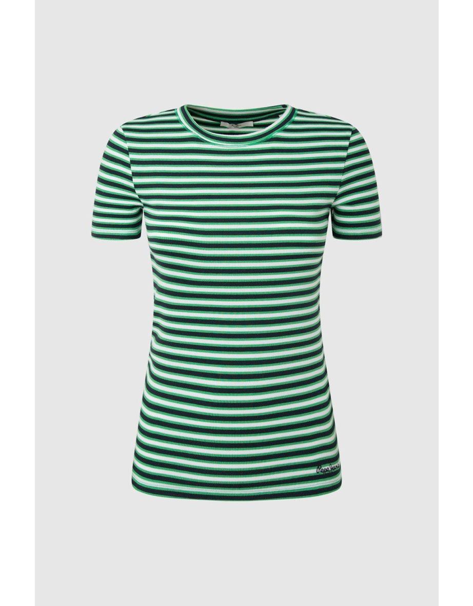Jada Stripe Top  Green