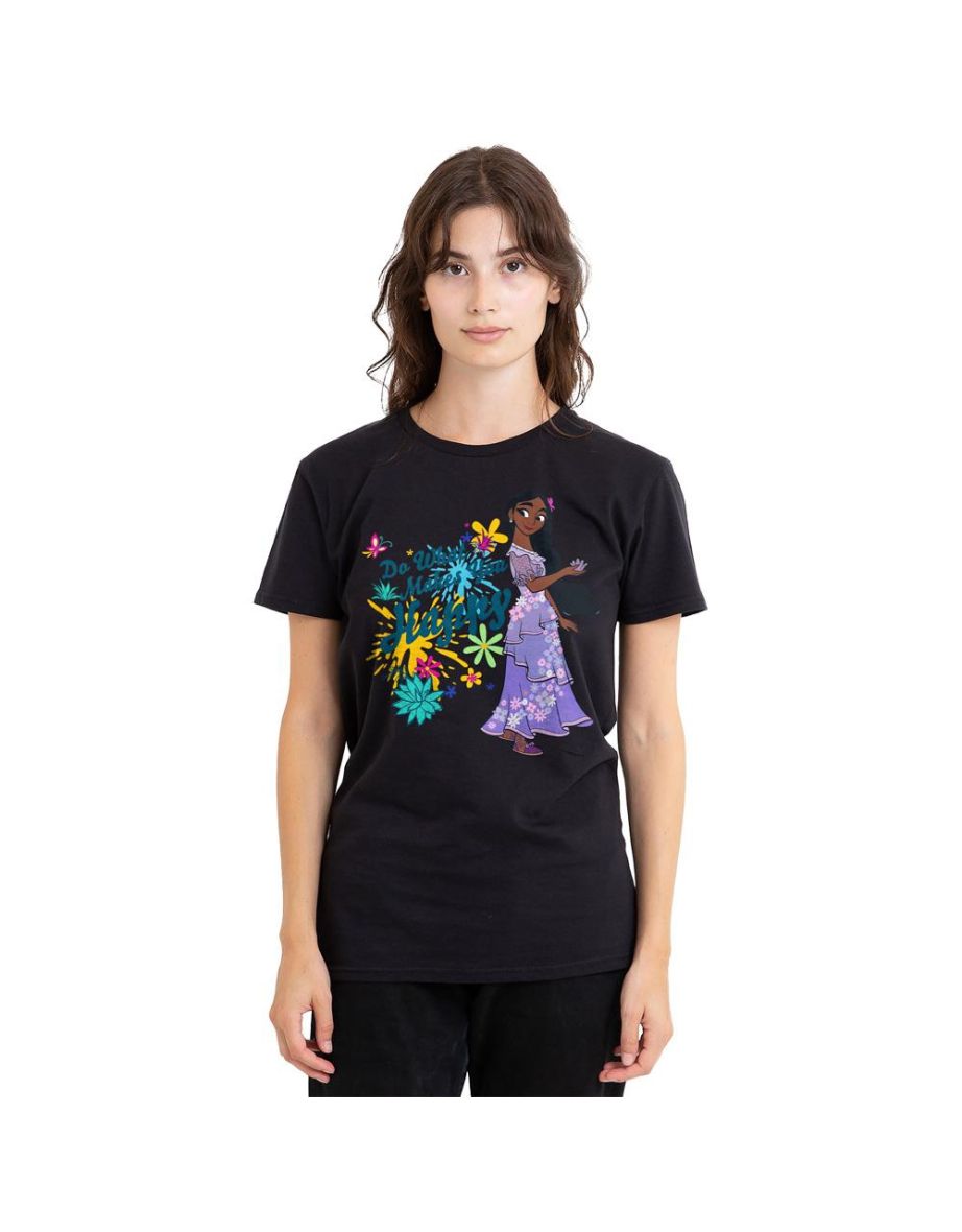 Encanto Unisex Adult Do What Makes You Happy Isabela T-Shirt - Black
