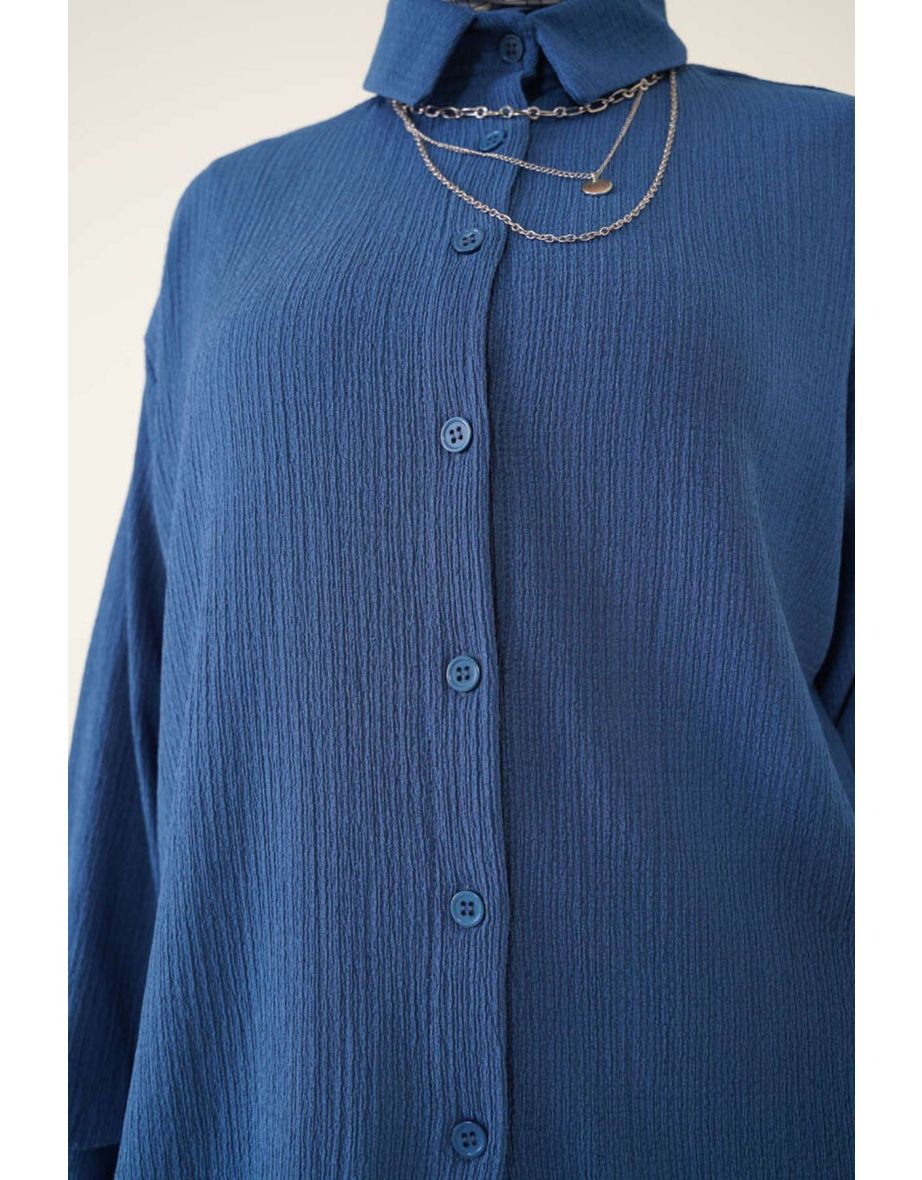Knitted Two Piece Set - Indigo - 3