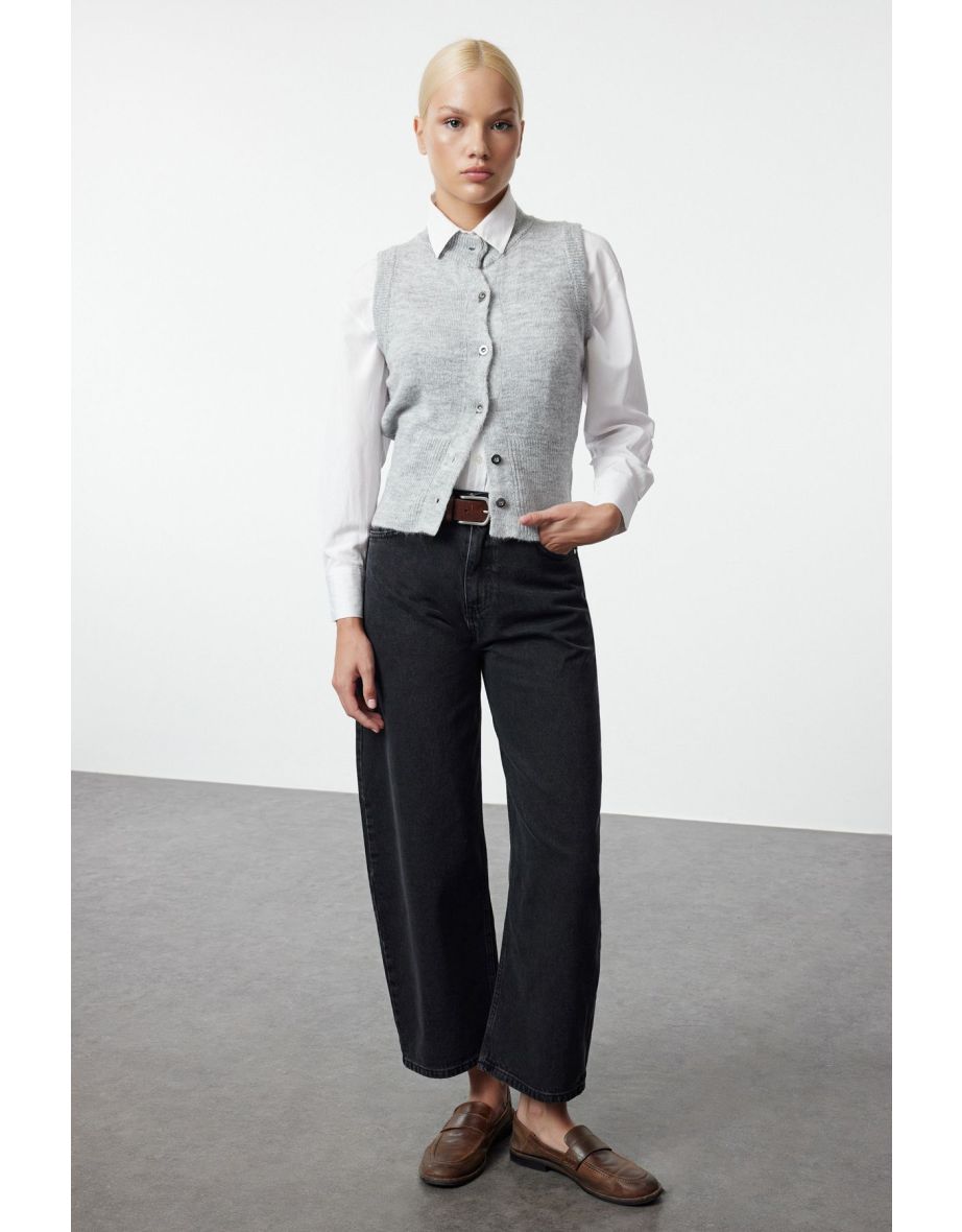 Black High Waist Ballon Fit Jeans