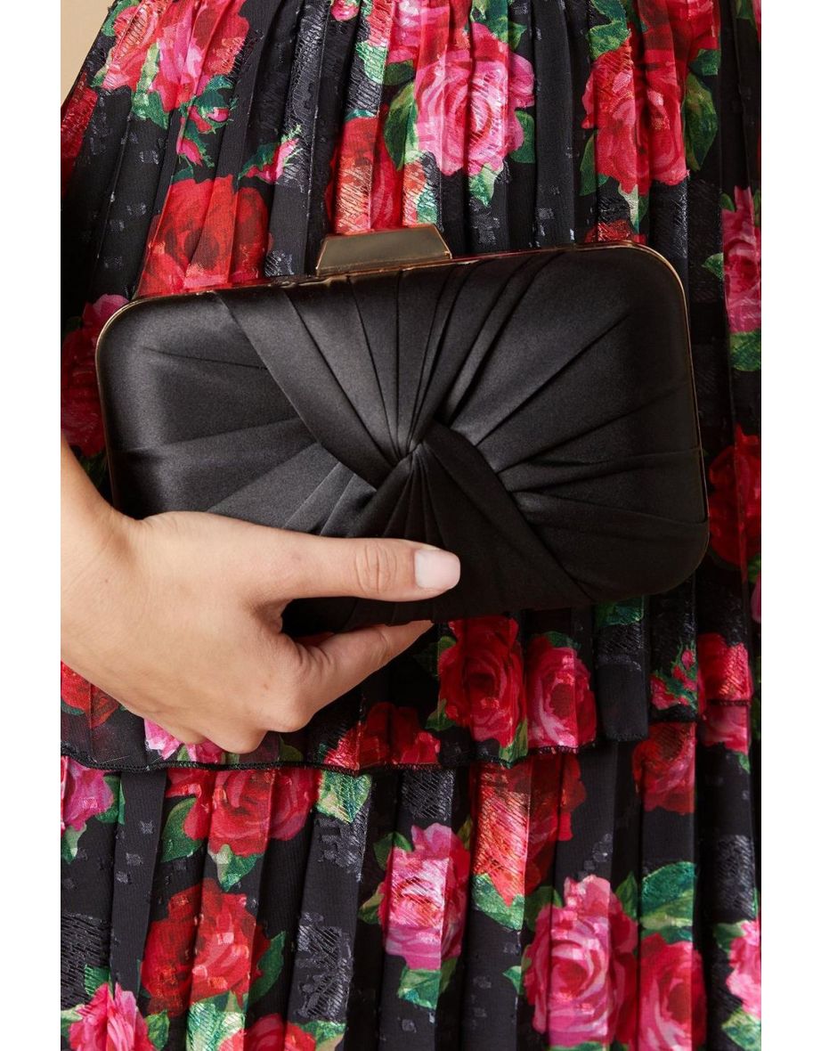 Beaut Satin Twist Clutch Bags - 2
