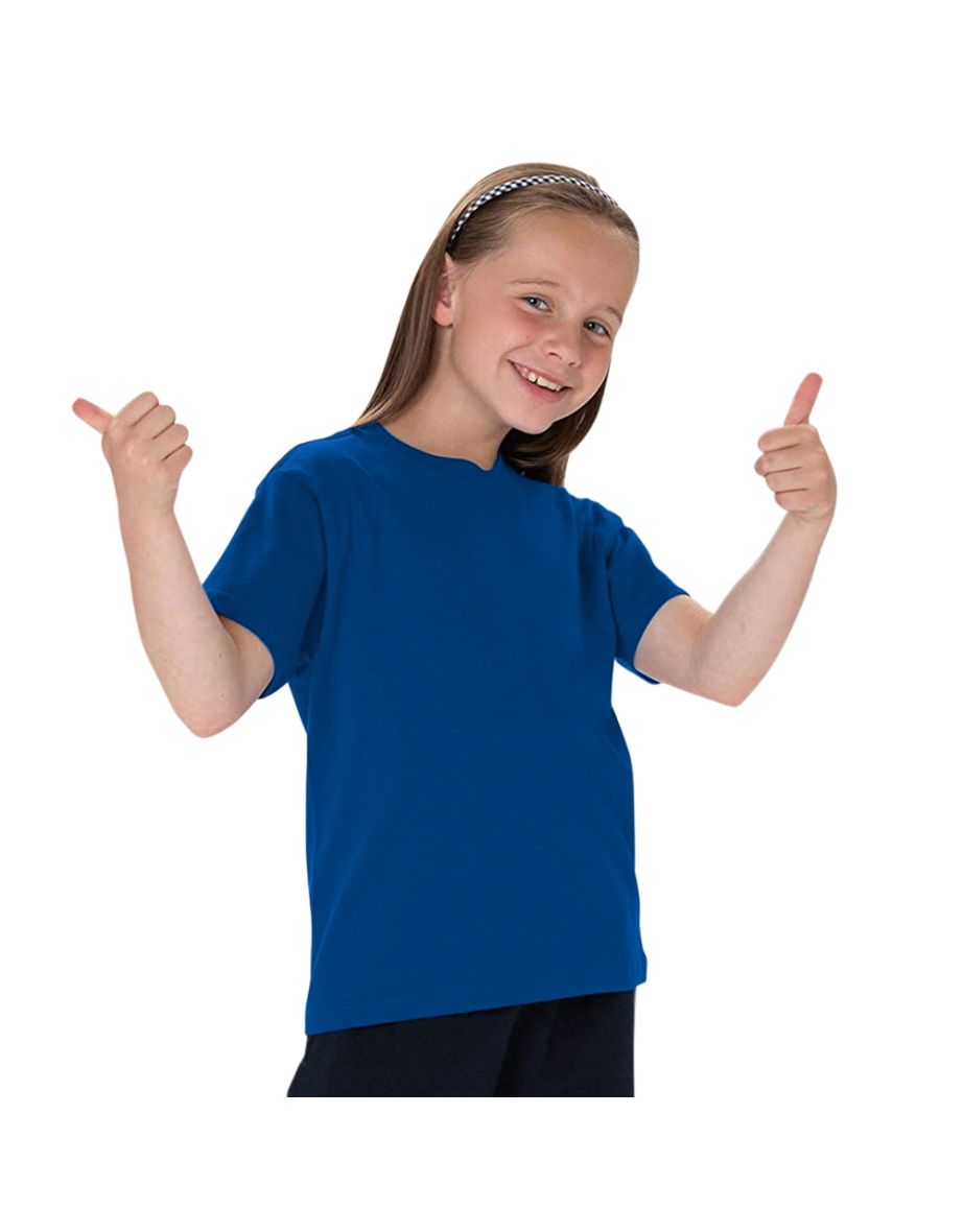 Jerzees Schoolgear Childrens Classic Plain T-Shirt (Pack of 2) - Bright Royal - 1
