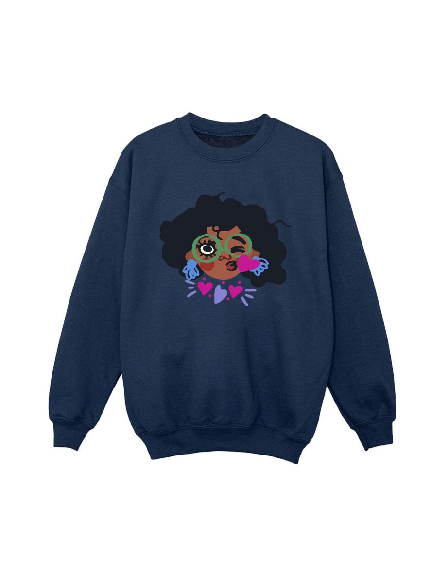 Disney Boys Encanto Mirabel Kiss Sweatshirt - Navy Blue