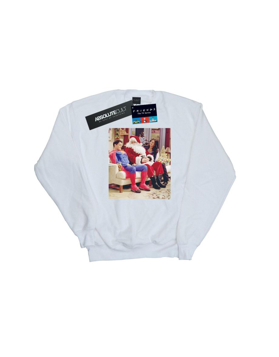 Friends Boys Couch Santa Sweatshirt - White