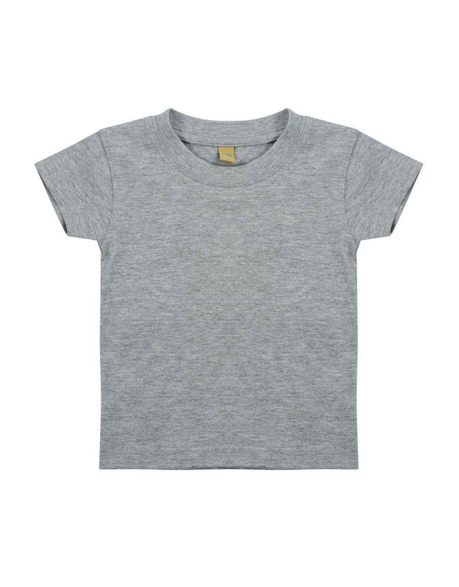 Larkwood Baby Plain T-Shirt - Heather Grey