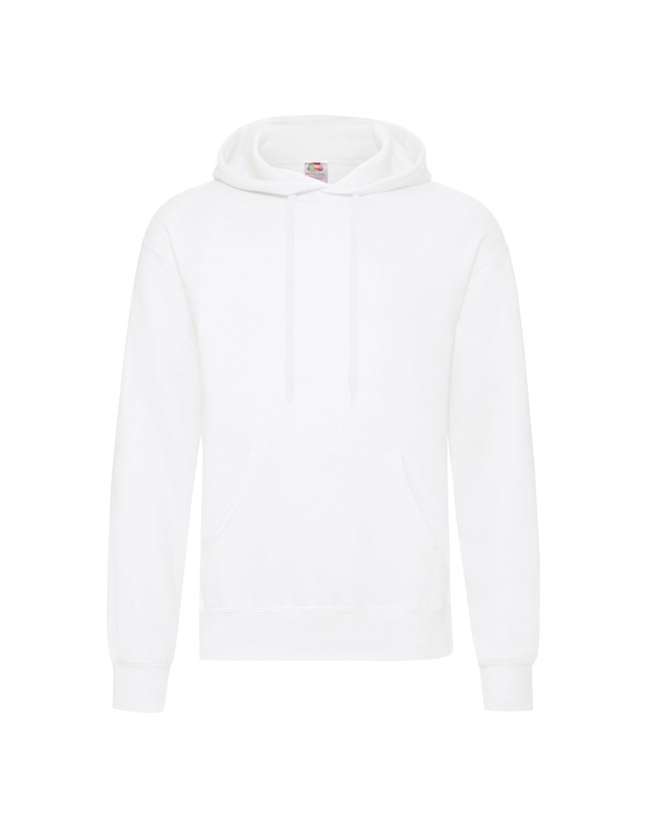 Fruit Of The Loom Adults Classic Hooded Sweatshirt - White