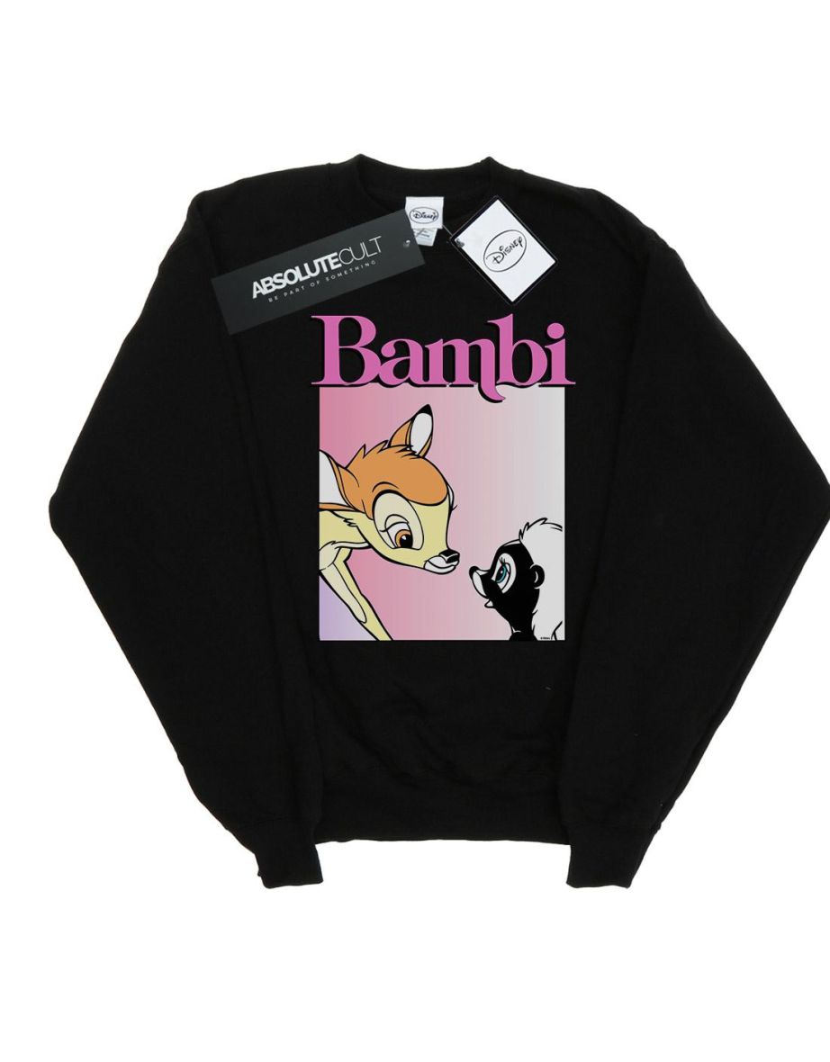 Disney Girls Bambi Nice To Meet You Sweatshirt - Black