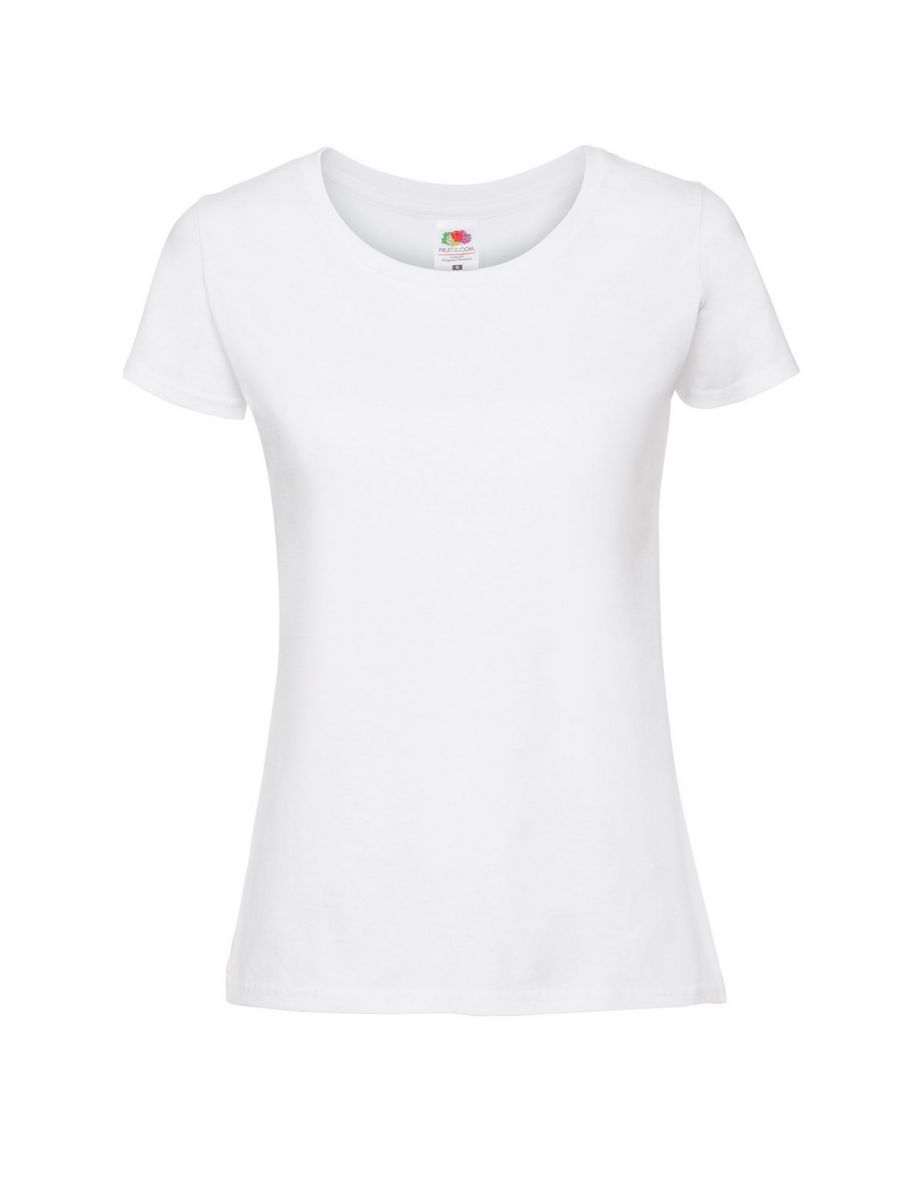 Fruit Of The Loom Womens/Ladies Ringspun Premium T-Shirt - Snow