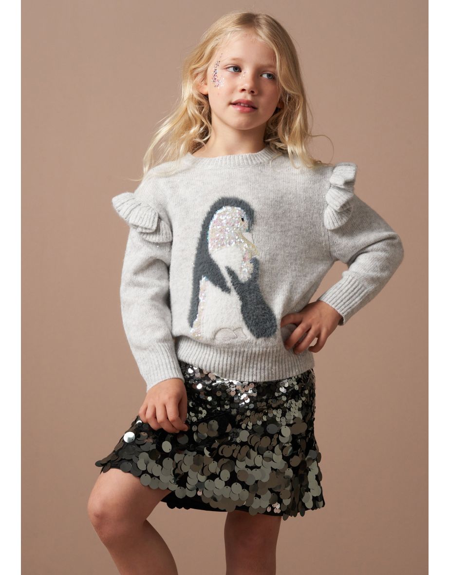 Peggy Grey Penguin Jumper
