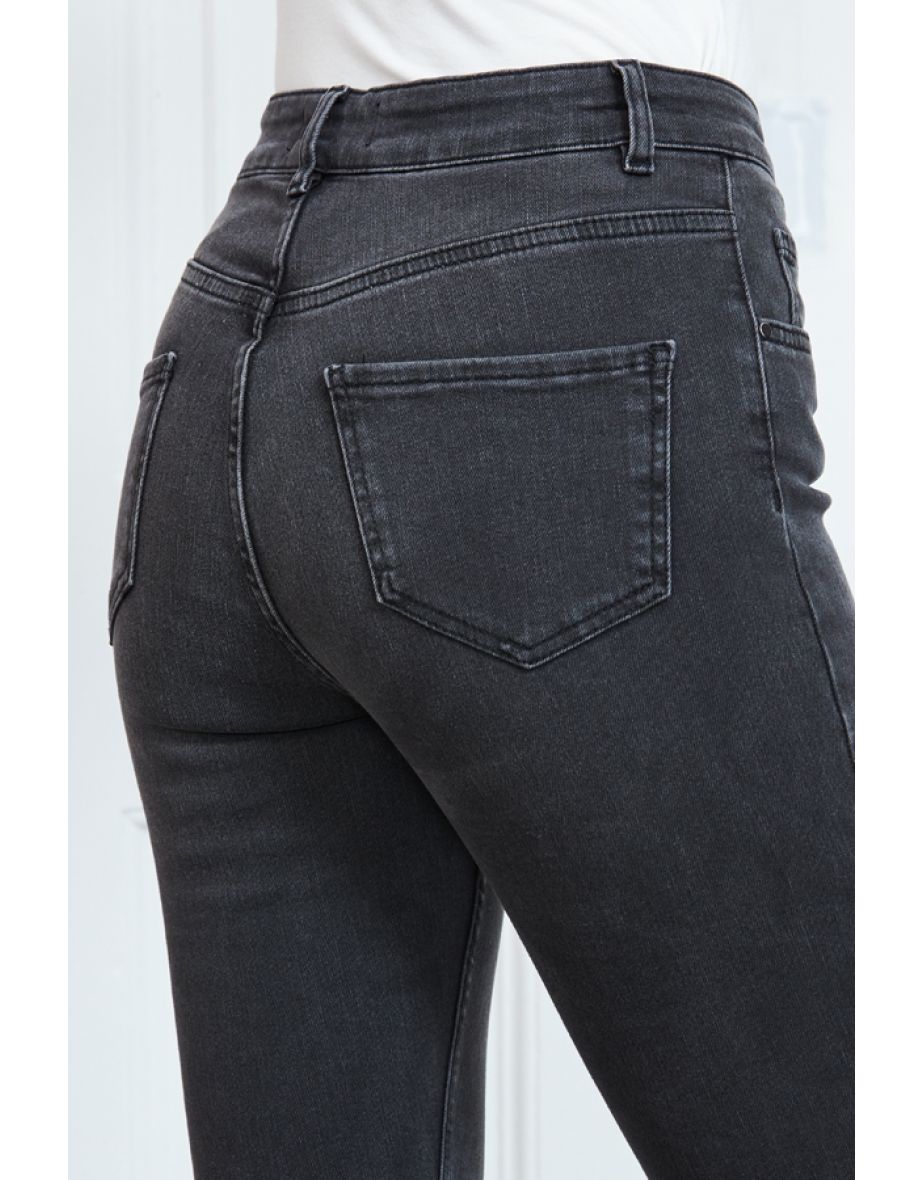 Charcoal Grey Perfect Skinny Jeans - 4