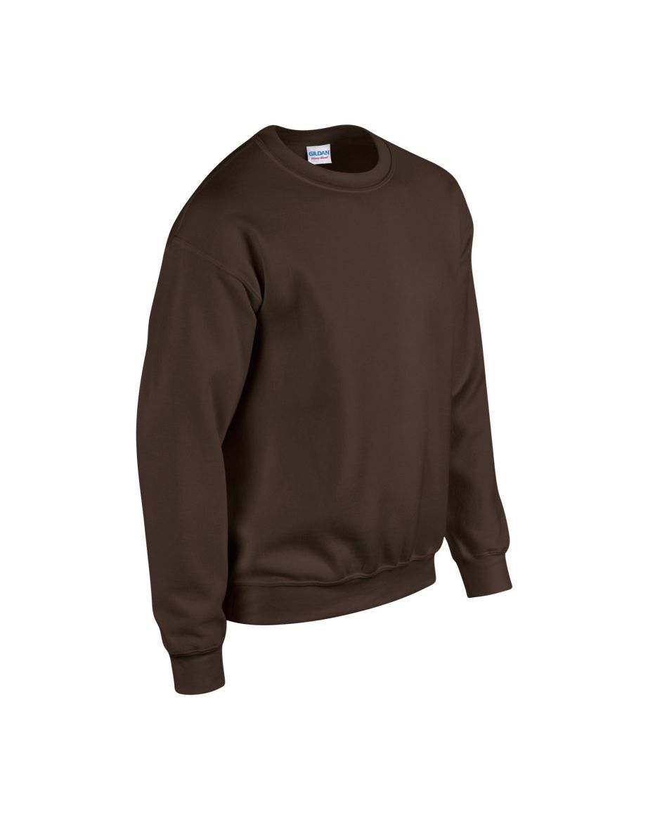 Gildan Mens Heavy Blend Sweatshirt - Dark Chocolate - 2