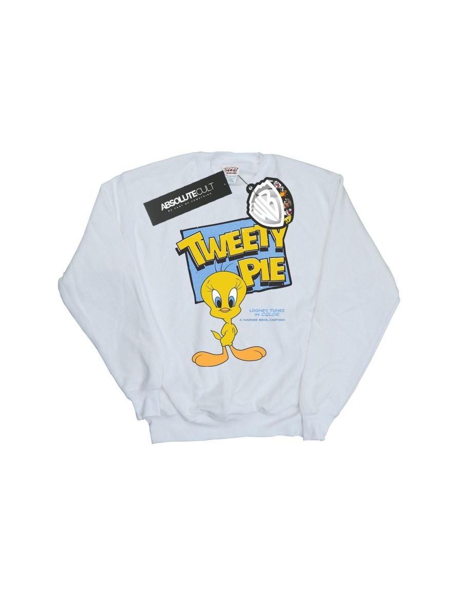 Looney Tunes Boys Classic Tweety Pie Sweatshirt - White