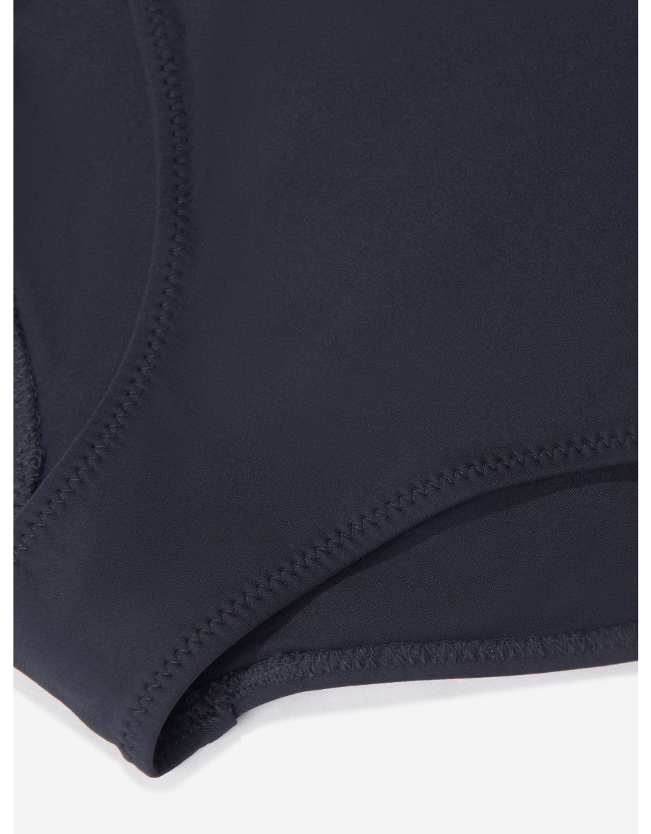 Tommy Hilfiger Girls One Shoulder Swimsuit in Navy - 3