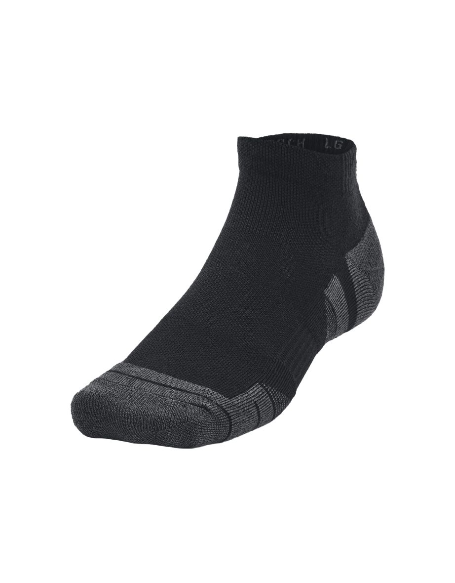 Under Armour Unisex Adult Performance Tech Socks (Pack of 3) - Black - 2