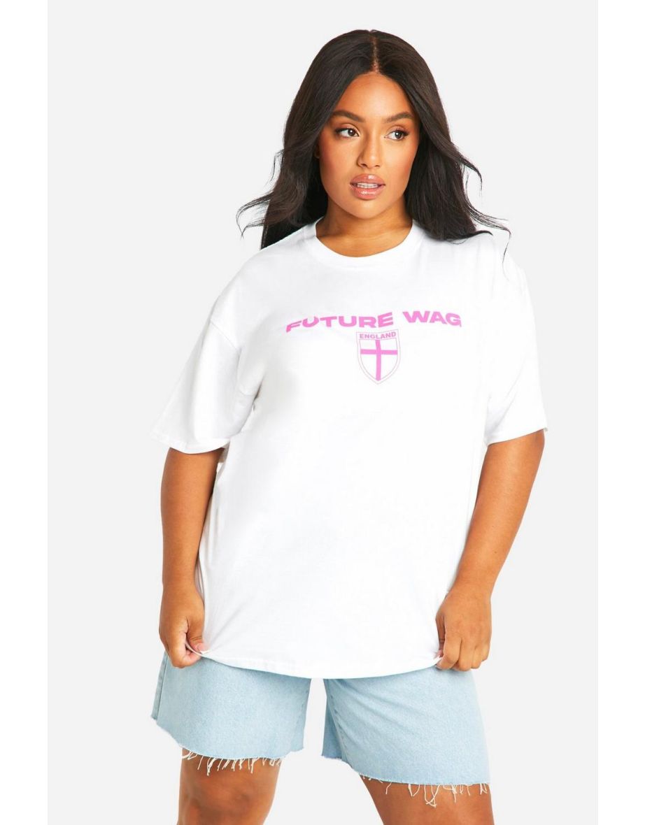 Plus Future Wag Oversized T-shirt - white