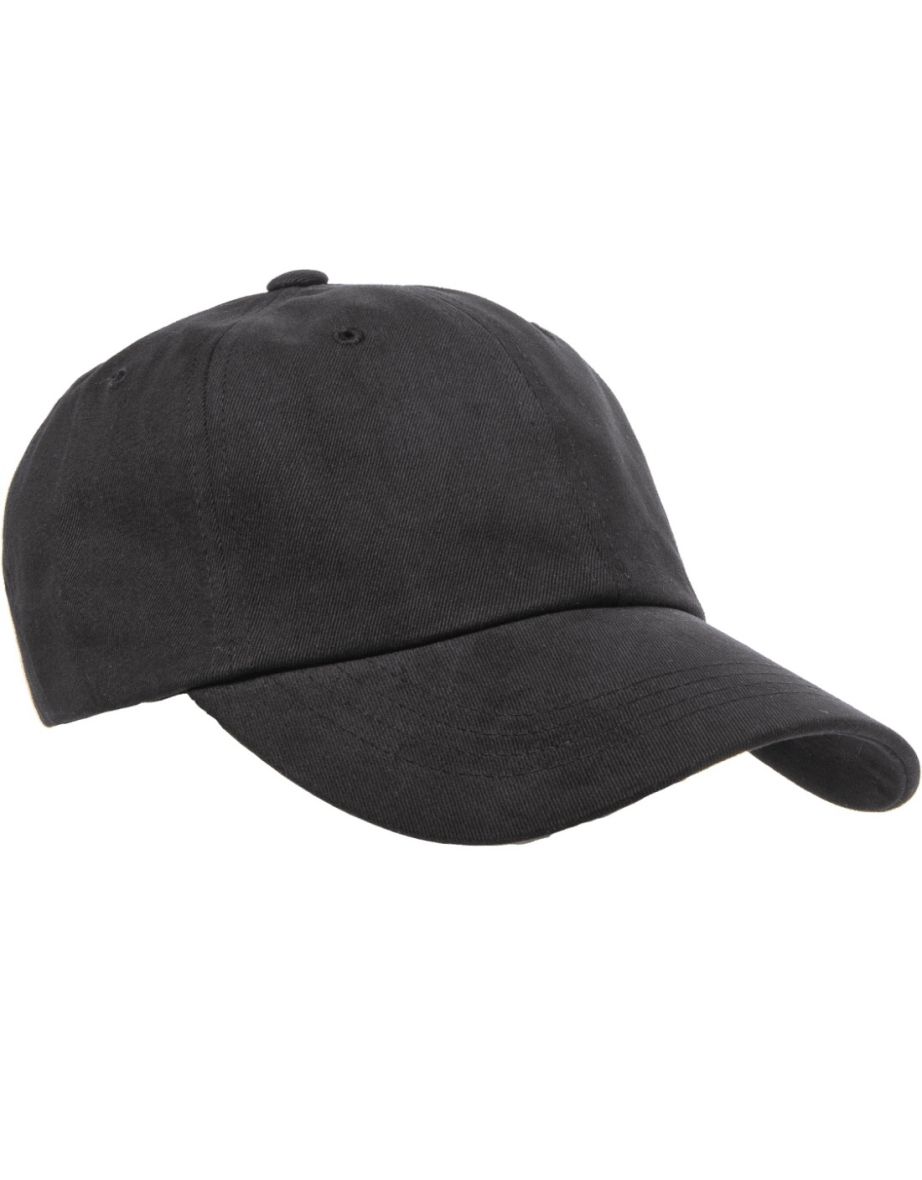 Flexfit By Yupoong Peached Cotton Twill Dad Cap - Black - 3