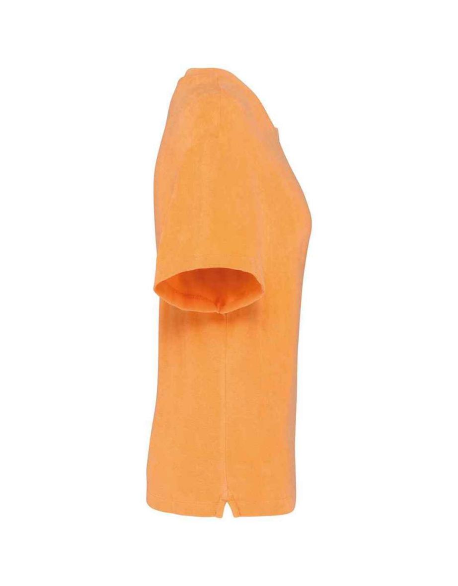 Native Spirit Womens/Ladies Terrycloth T-Shirt - Apricot - 2