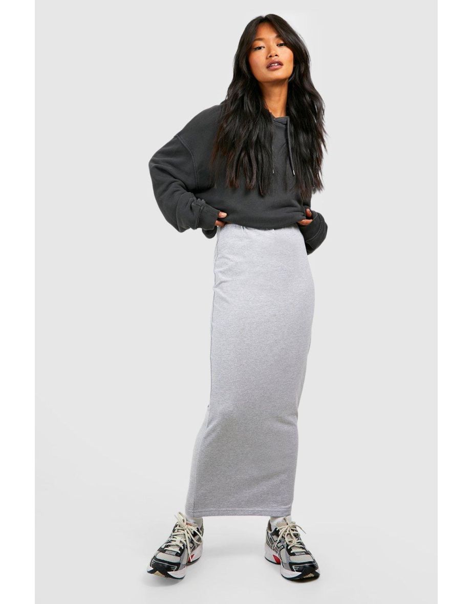 Cotton jersey 2024 skirt grey