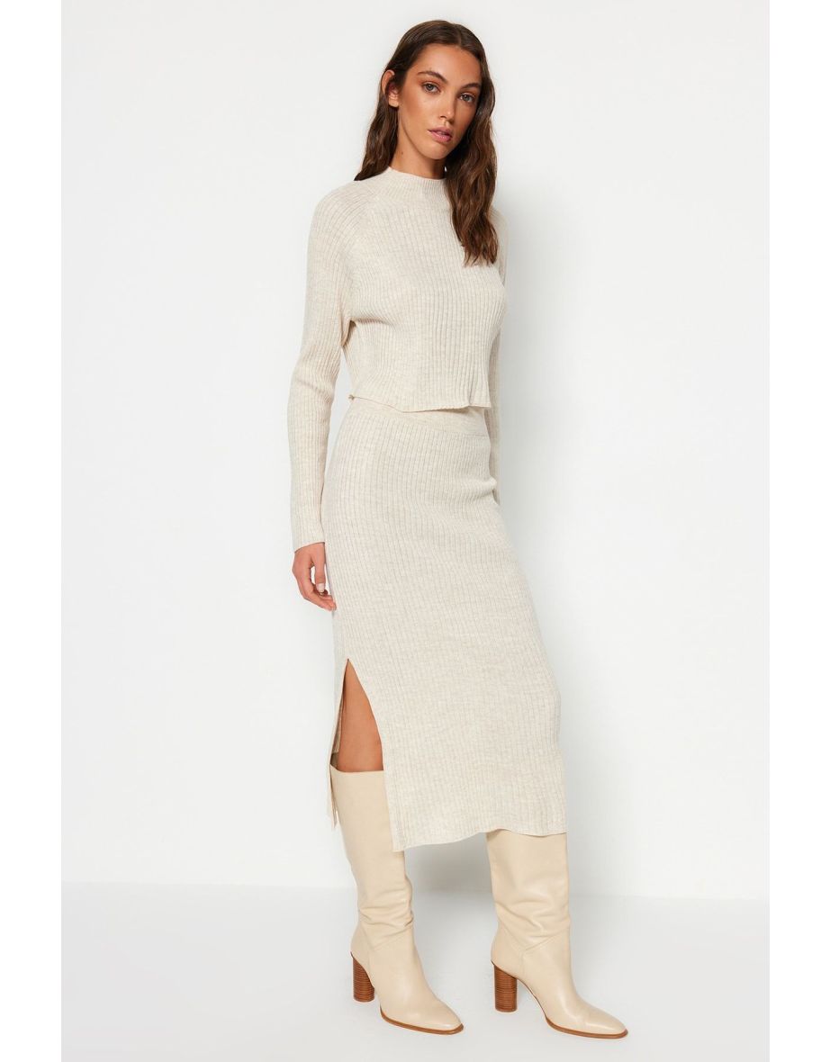 Two-Piece Set - Beige - Slim fit - 6