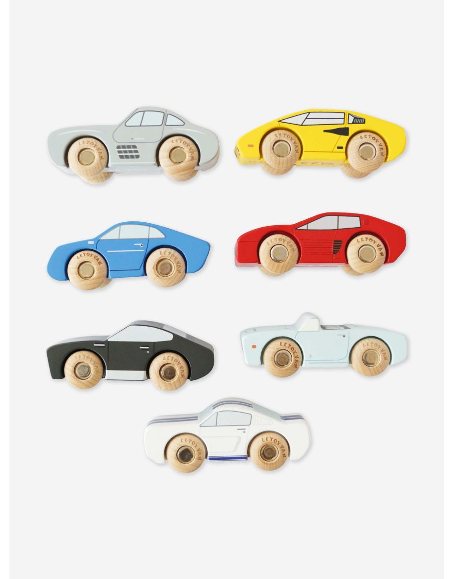Classic Wooden Sports Cars-7 Piece
