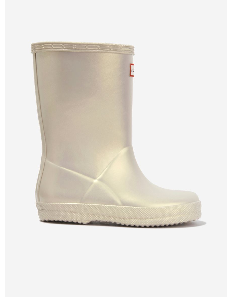 Shop Girls Original First Classic Nebula Wellington Boots in Gold Online in Qatar VogaCloset