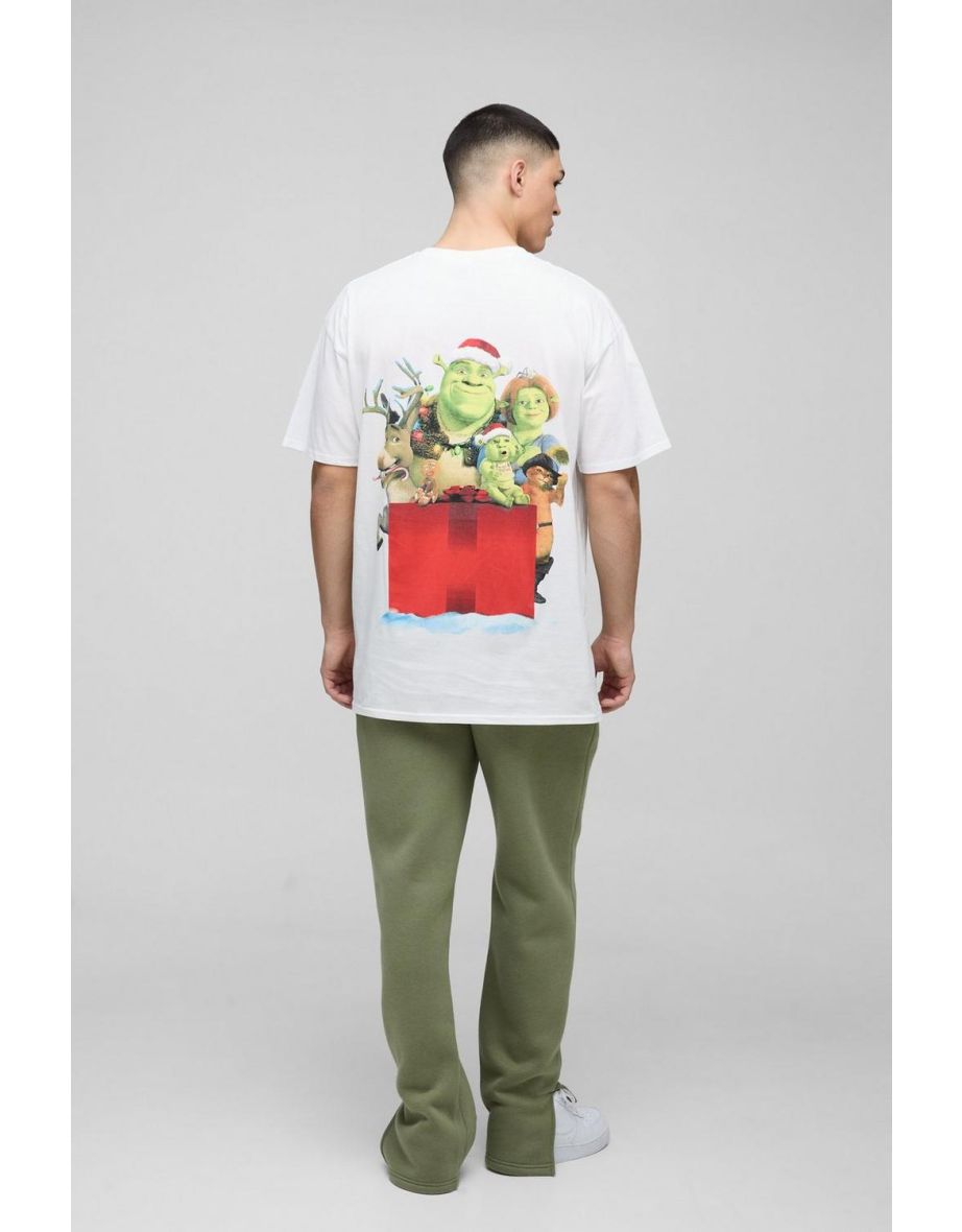 Oversized Shrek License Print T-Shirt - white - 2
