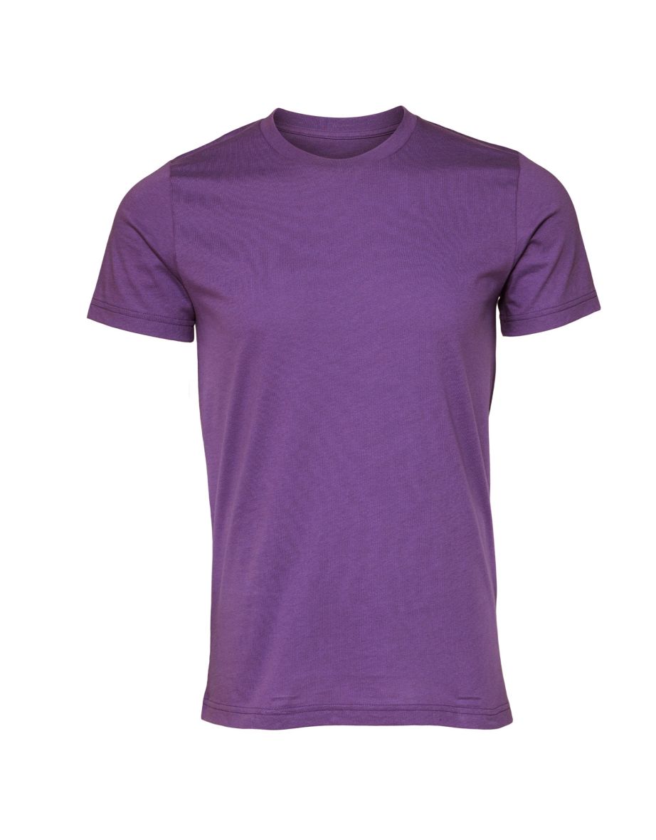 Canvas Unisex Jersey Crew Neck T-Shirt / Mens Short Sleeve T-Shirt - Royal Purple