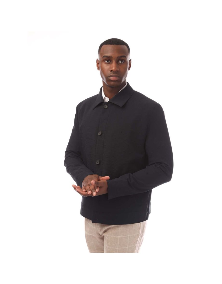 Men's Hugo Hellys Slim-Fit Overshirt in Blue
