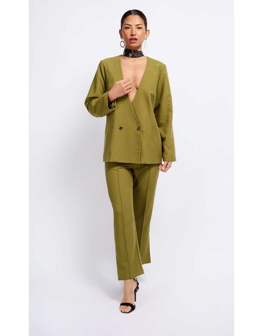 Olive Green Blazer by Vogue Williams