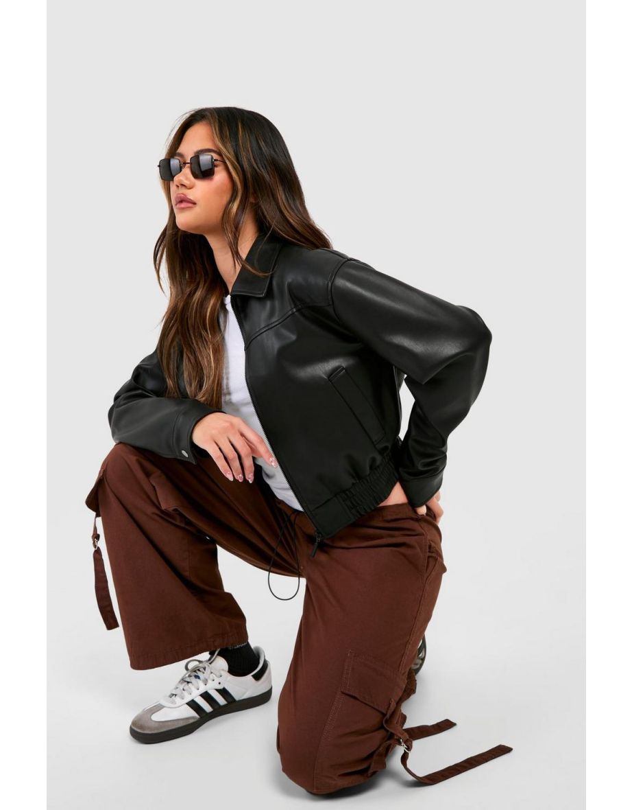 Cargo Pocket Straight Leg Trouser - brown - 3