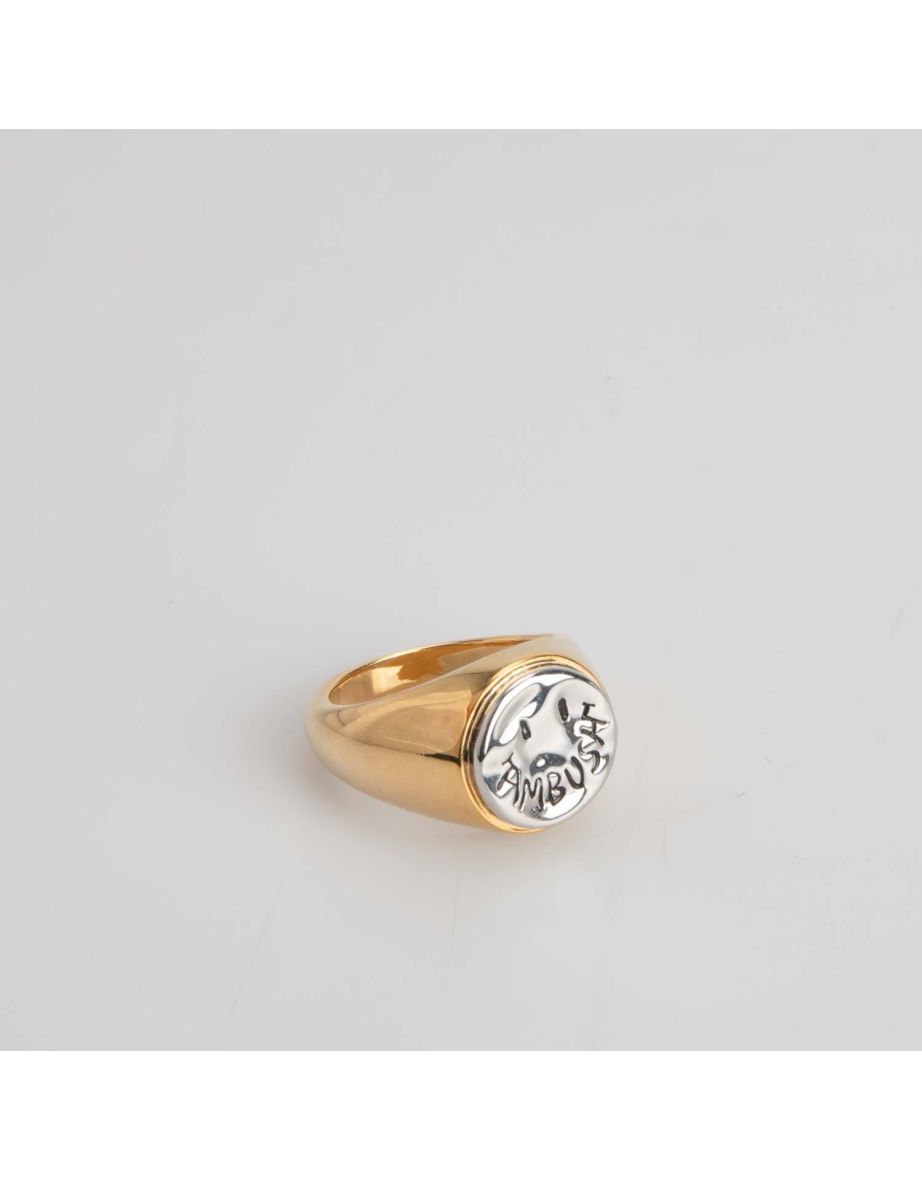 Accessories Ambush Smiley Ring in Gold