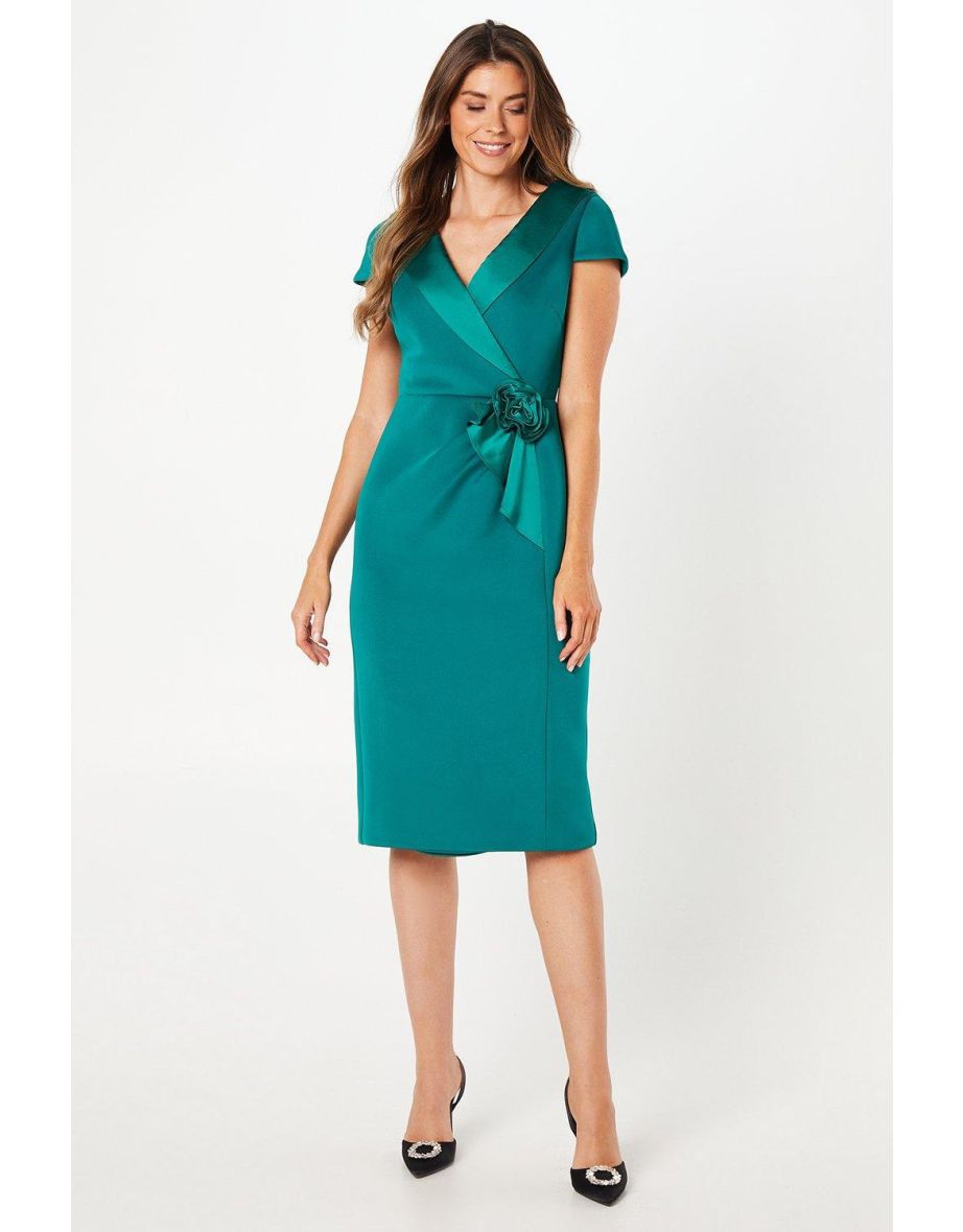 Occasion Scuba Corsage Dress