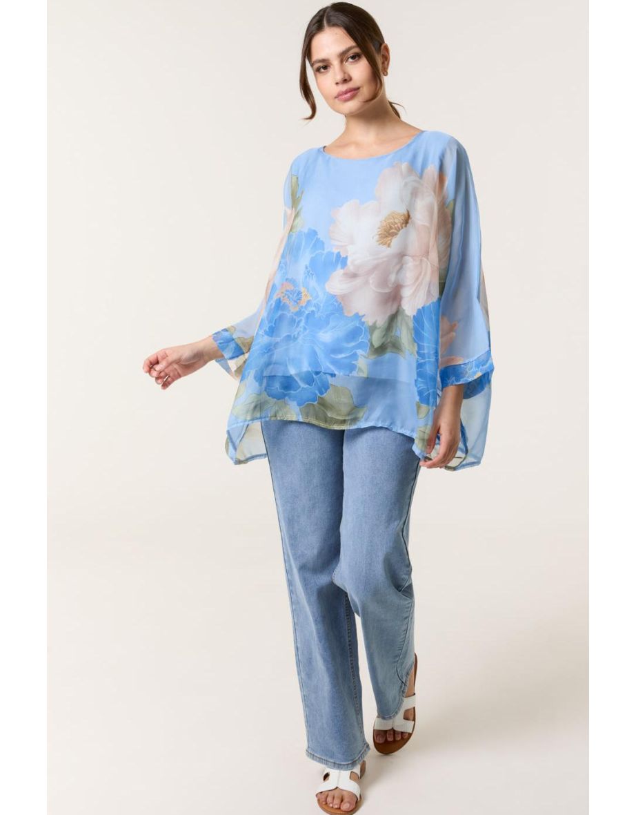 Silk Like Floaty Top