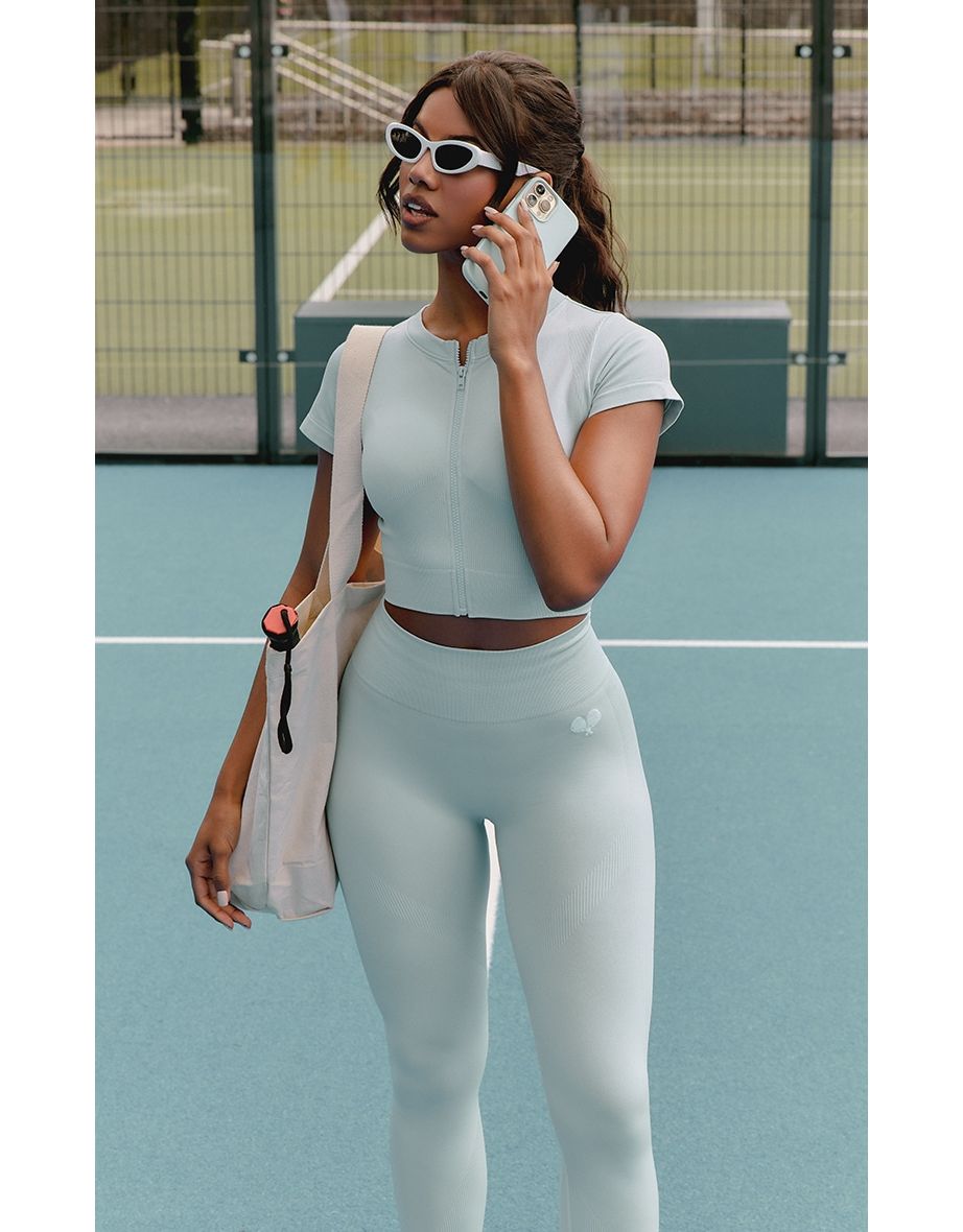 PLT Sport Cornflower Blue Seamless High Waist Leggings