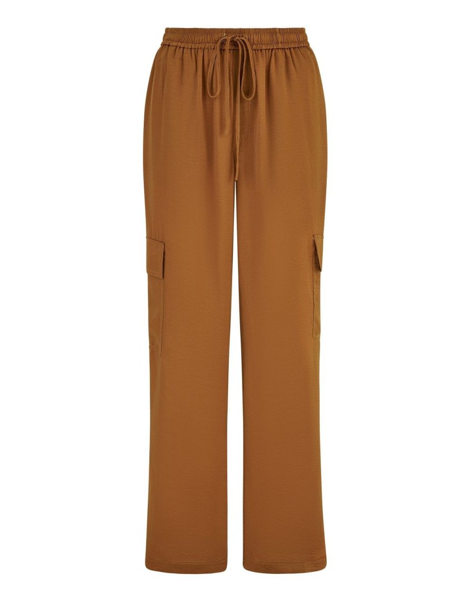 Yumi Burnt Orange Cargo Trousers - 5