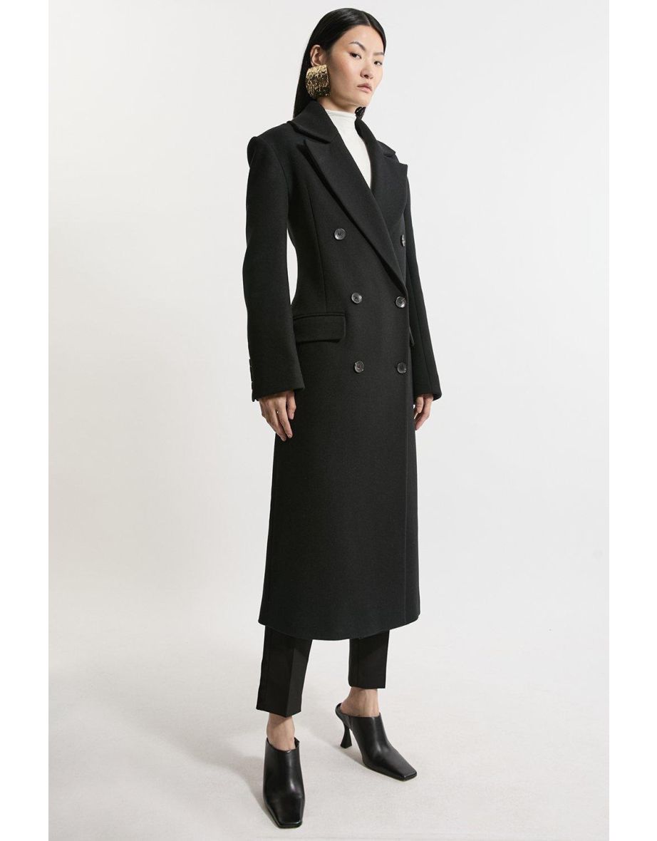 Italian Wool Strong Shoulder Anti Fit Coat