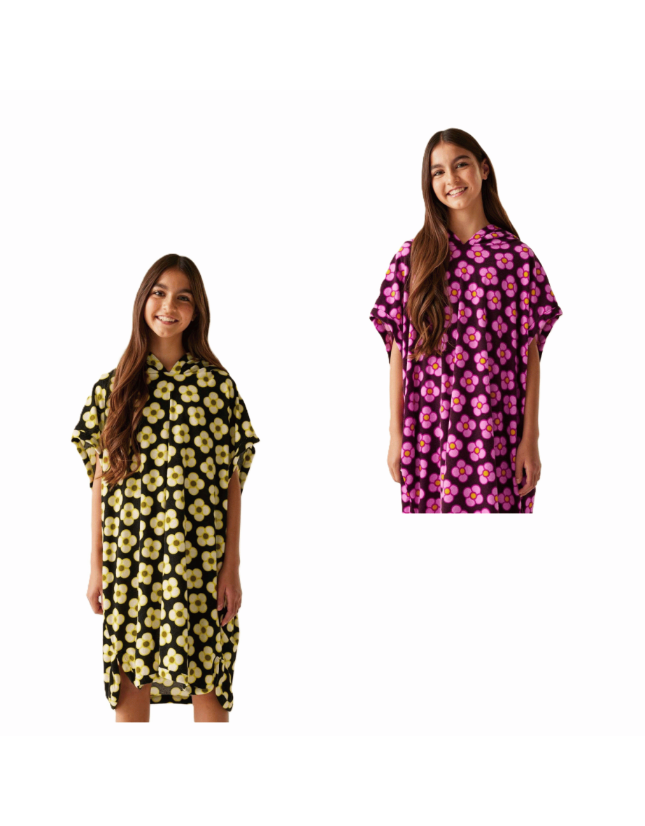 Regatta Kids Orla Kiely Towel Robe Poncho - 1