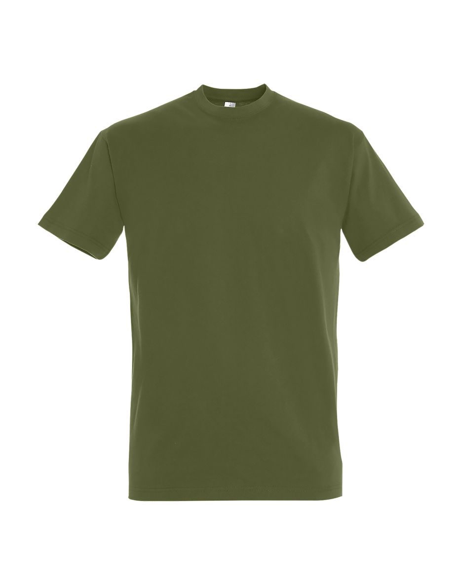 SOLS Mens Imperial Heavyweight Short Sleeve T-Shirt - Dark Khaki