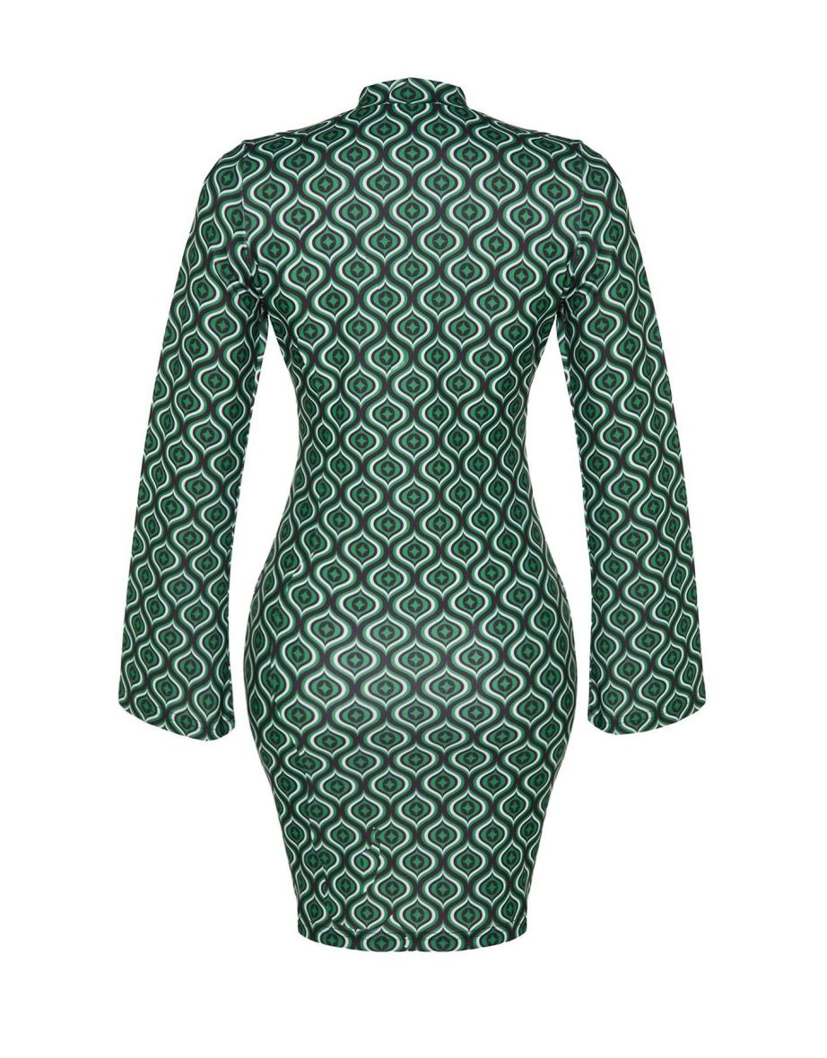Dress - Green - Bodycon - 8