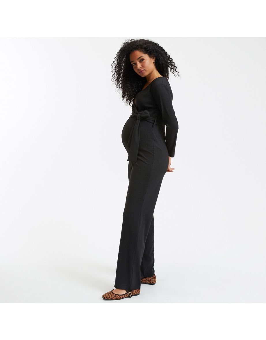Jersey Maternity Jumpsuit, Length 30.5" - 3