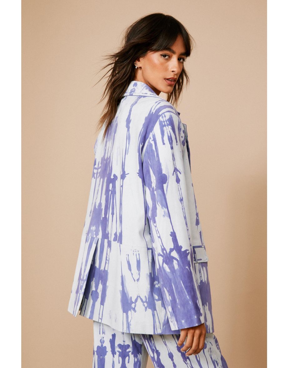 Real Suede Tie Dye Blazer - 3