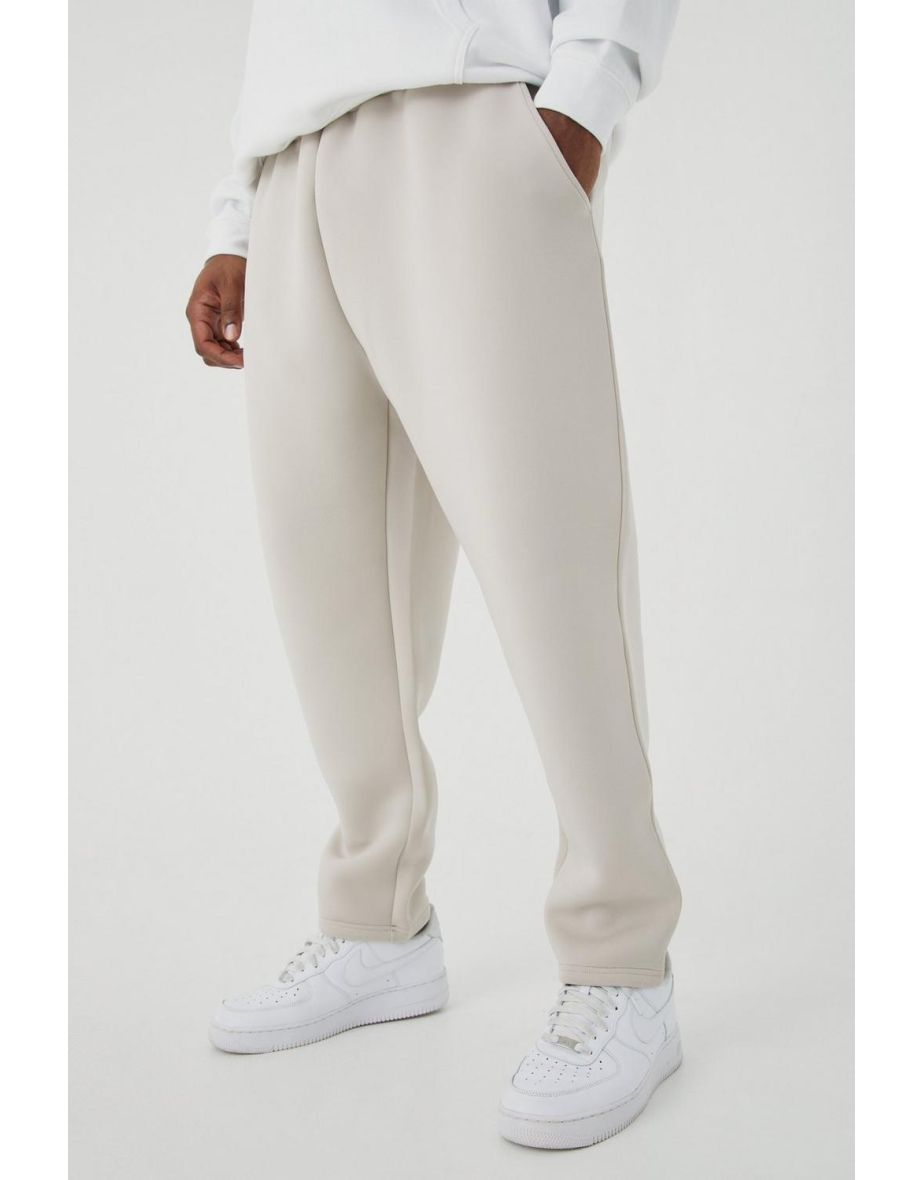 Slim Tapered Cropped Bonded Scuba Jogger
