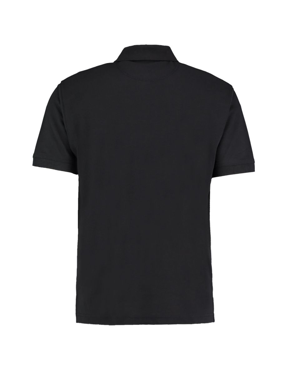 Kustom Kit Mens Klassic Superwash Short Sleeve Polo Shirt - Black - 1