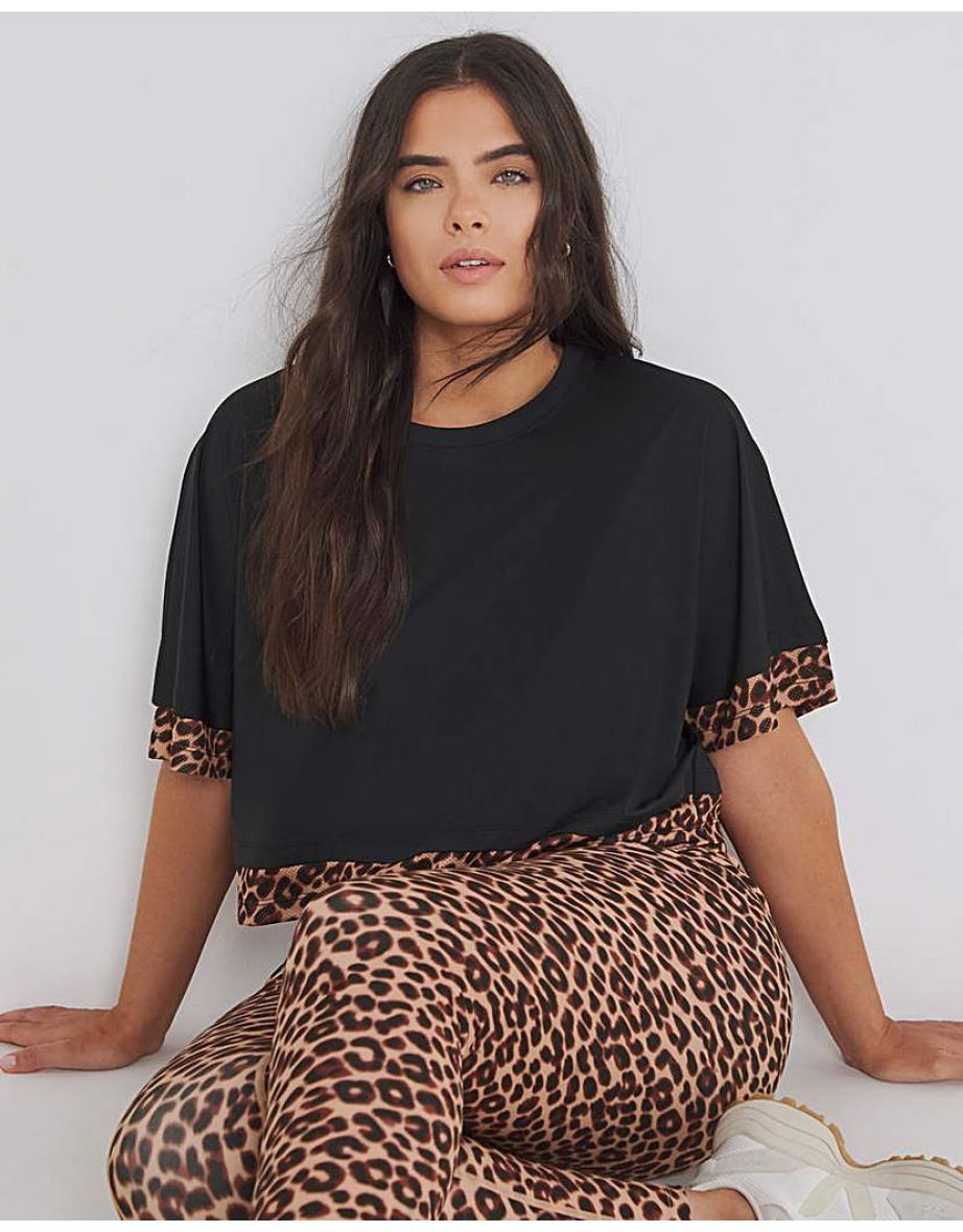 Leopard Print Active T-Shirt